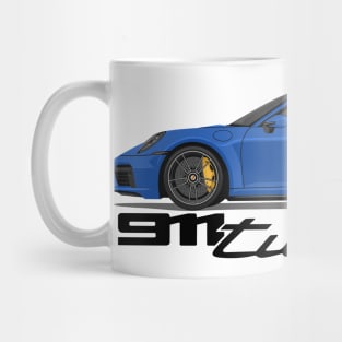 supercar 911 turbo s 992 blue Mug